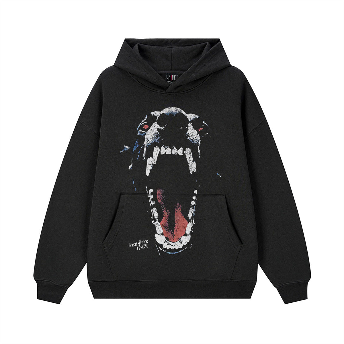 Vintage Hoodie Street Hooded Sweater Crew Neck