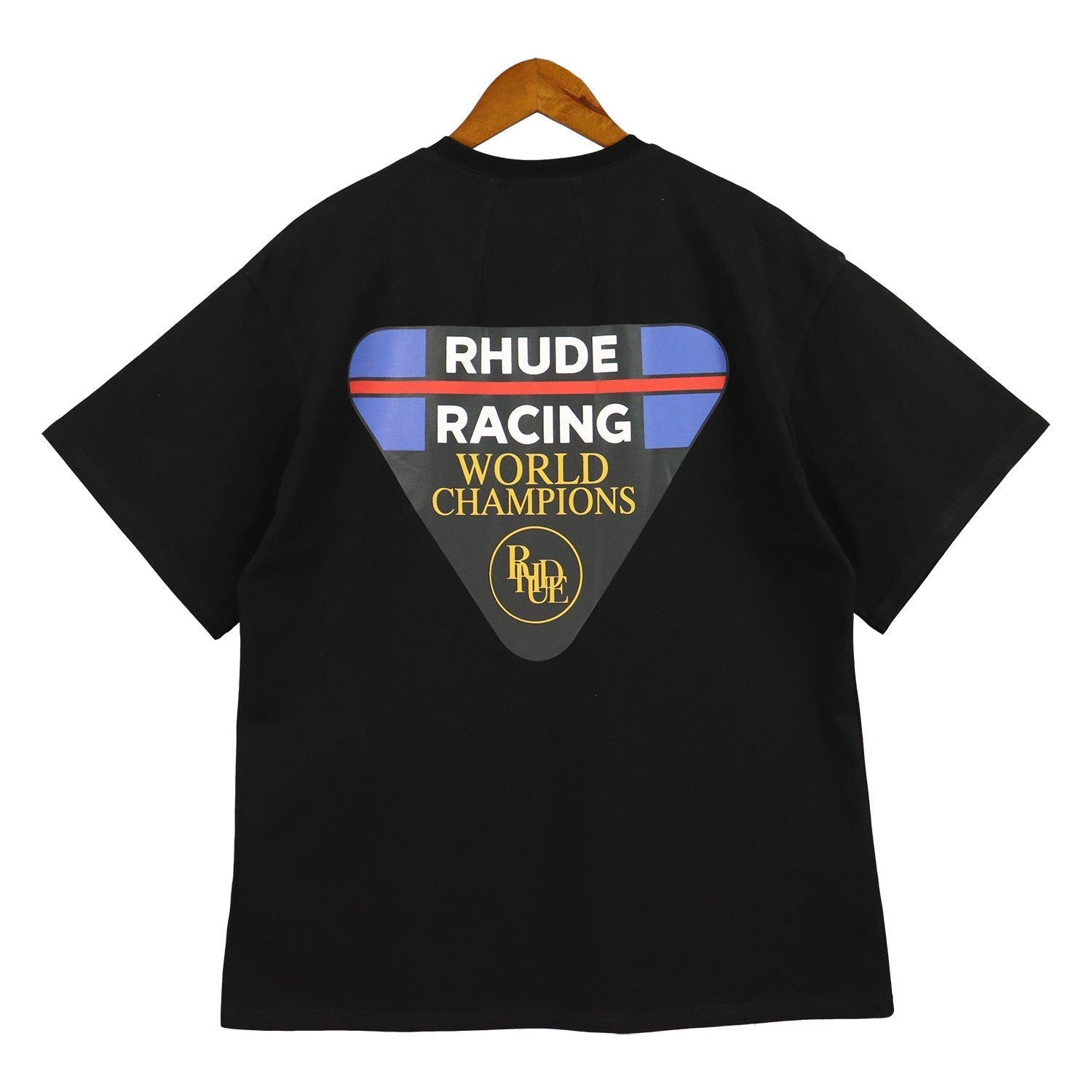 Rhude T Shirt Inverted Triangle Letter Print Short Sleeve T-Shirt
