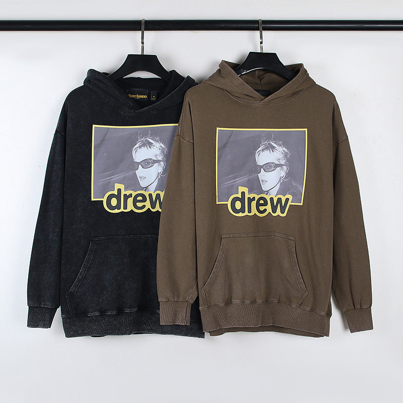 Drew House Hoodie Unisex Loose Casual Distressed Hoodie