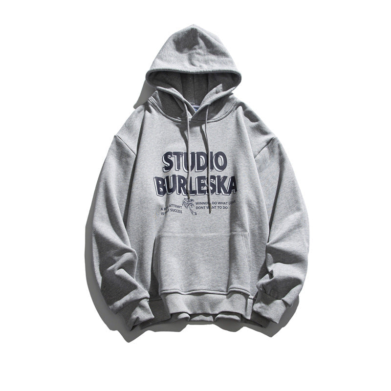 Men's Graphic Hoodies Men's Autumn Hooded Loose Casual Sweater Men
