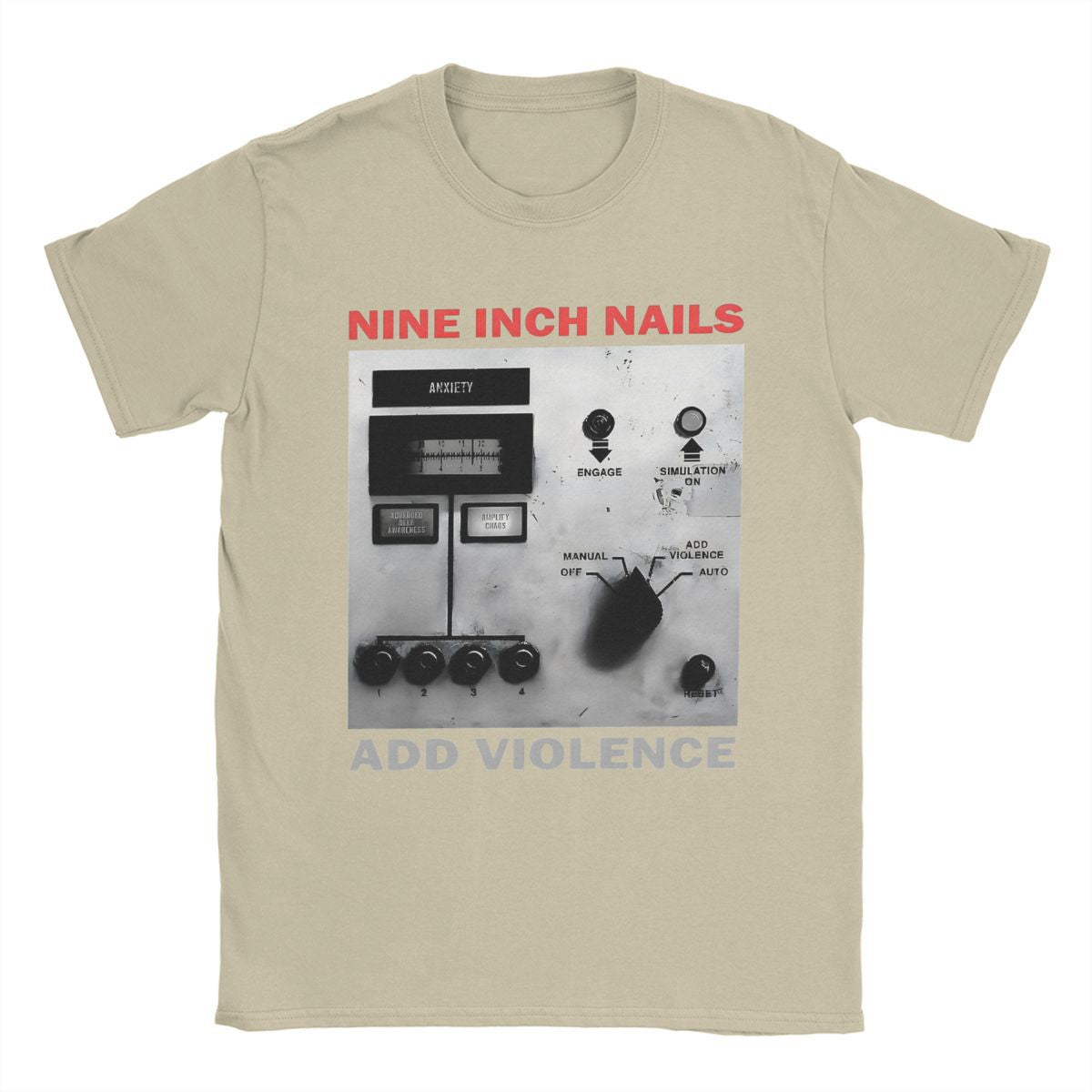 Nine Inch Nails NIN Men's T Shirts Crazy Tees Short Sleeve