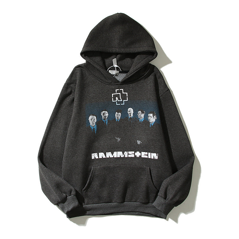 Kanye West Sunday Service Hoodie Vintage Portrait Printing Vintage Hoodie