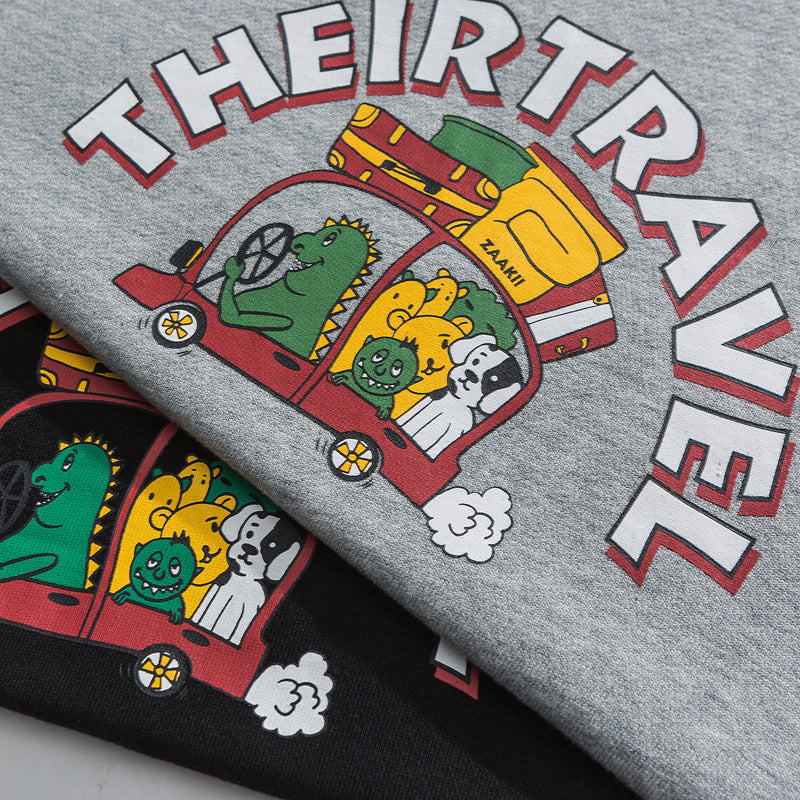 Men's Graphic Hoodies Men's Autumn Loose Hooded Sweater