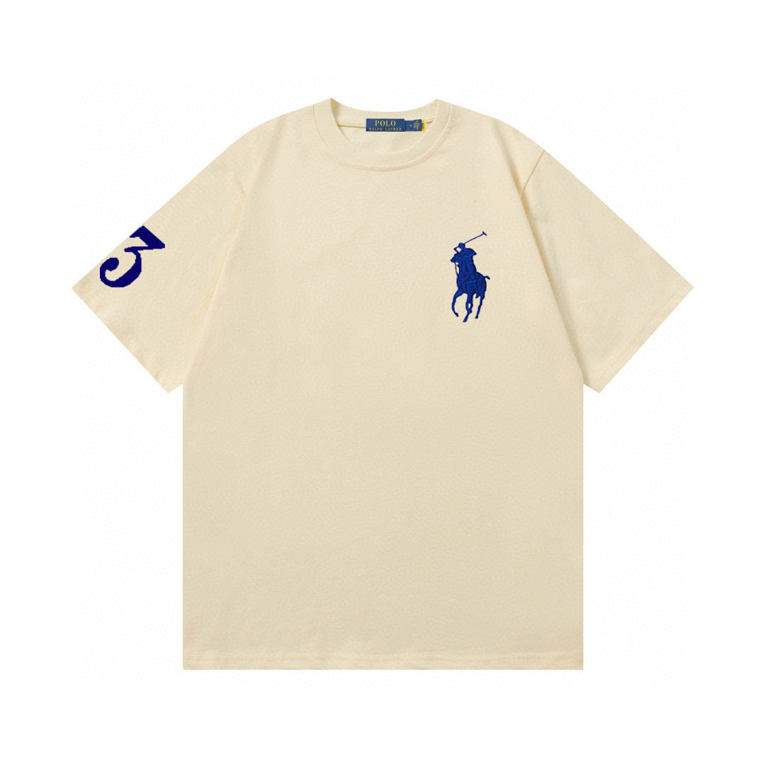 Ralph Lauren T Shirts Summer Cotton Short Sleeves