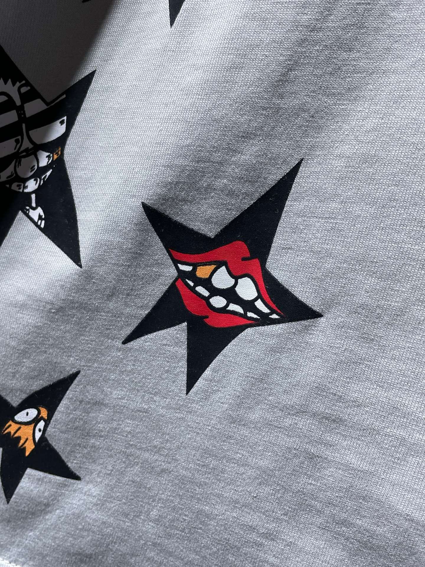 CHH Chrome Hearts T Shirts Graffiti Lip Short Sleeve T-shirt