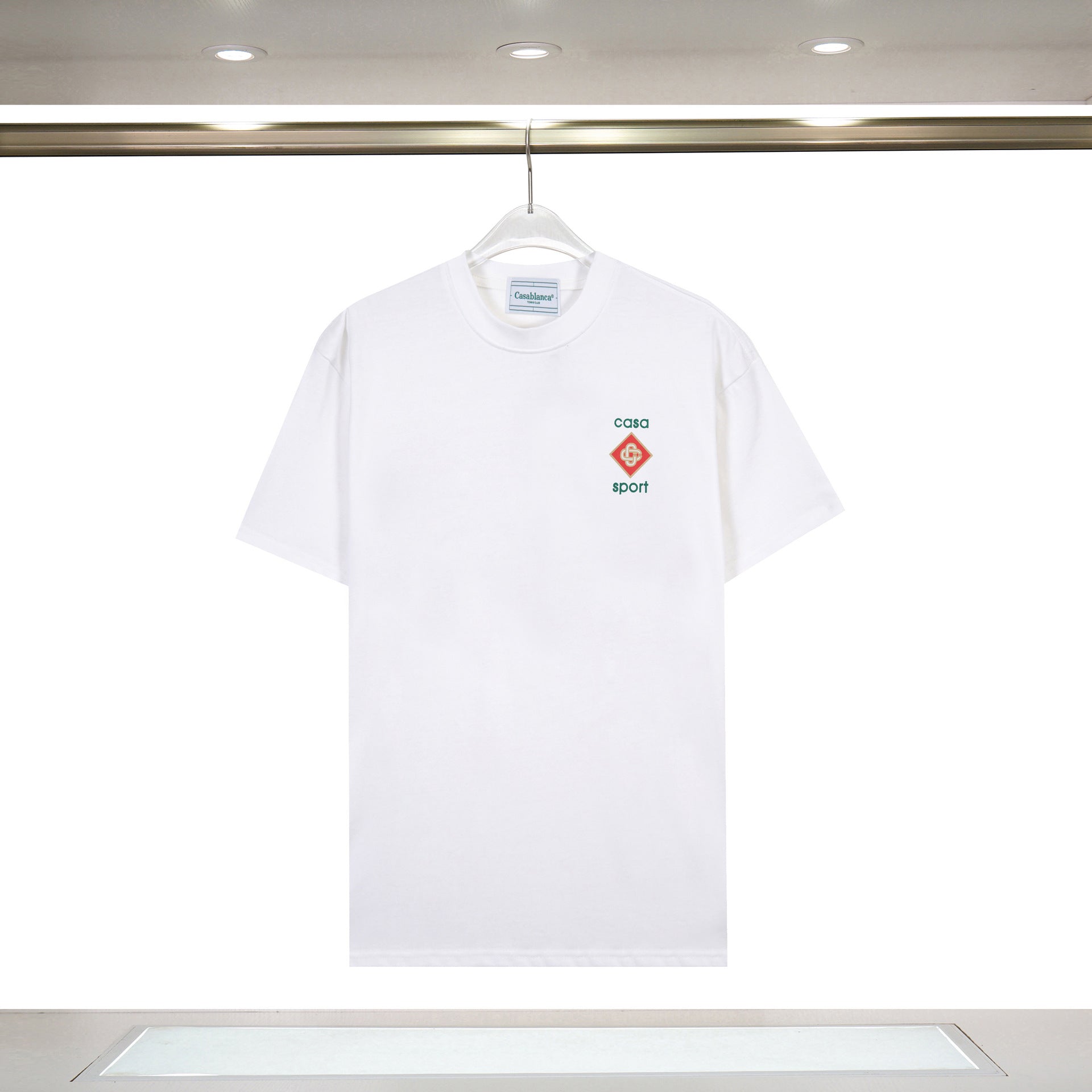 Casablanca T Shirts Summer Simple Print Loose Short Sleeves