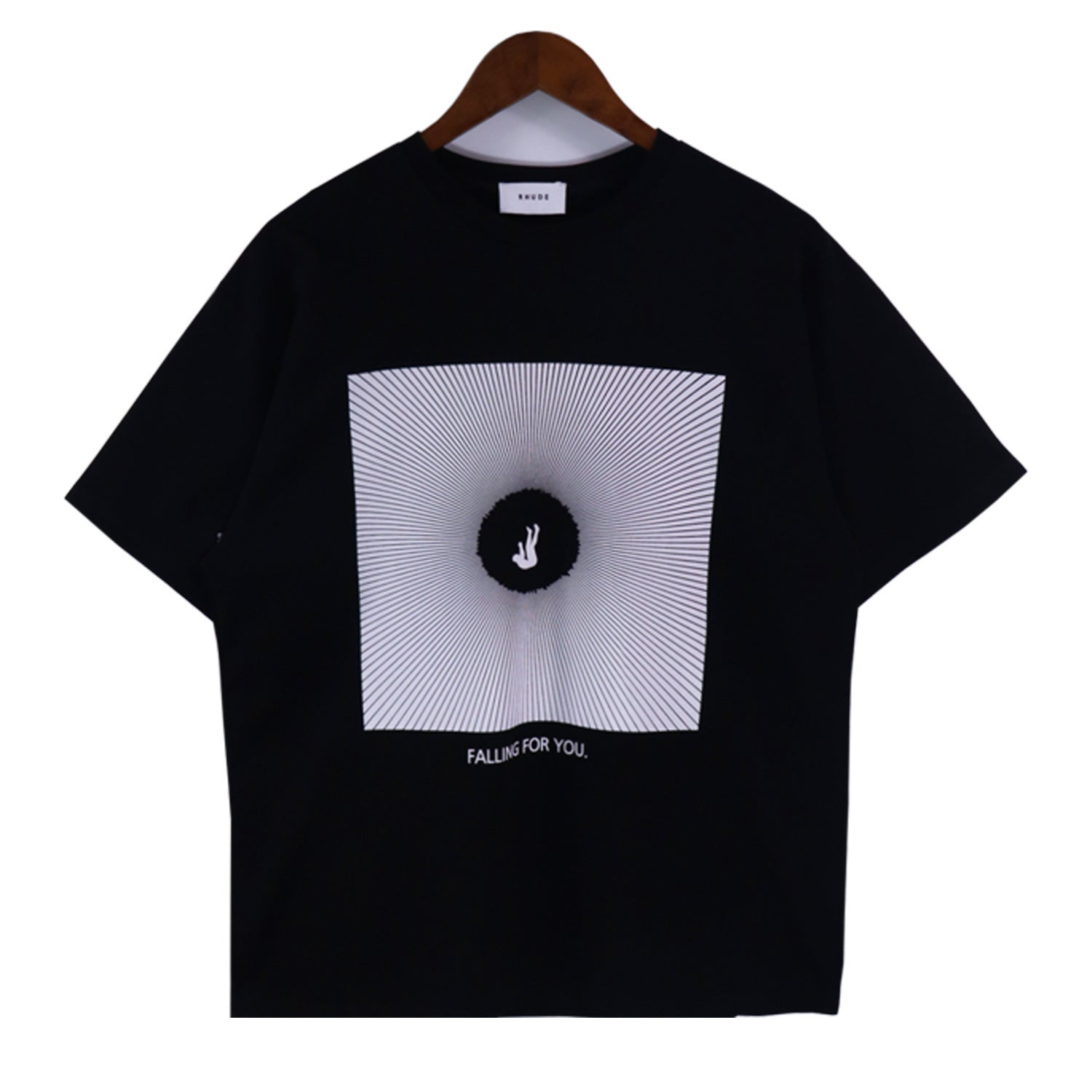 Rhude T Shirt Alphabet Slogan Printed Short Sleeve T-Shirt