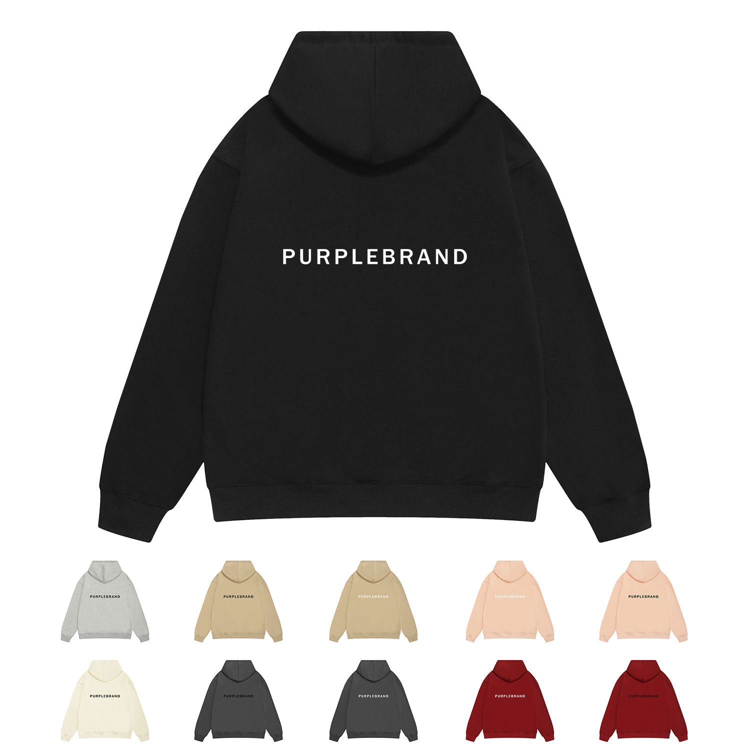 Purple Brand Hoodie Fashion Loose Hooded Sweater