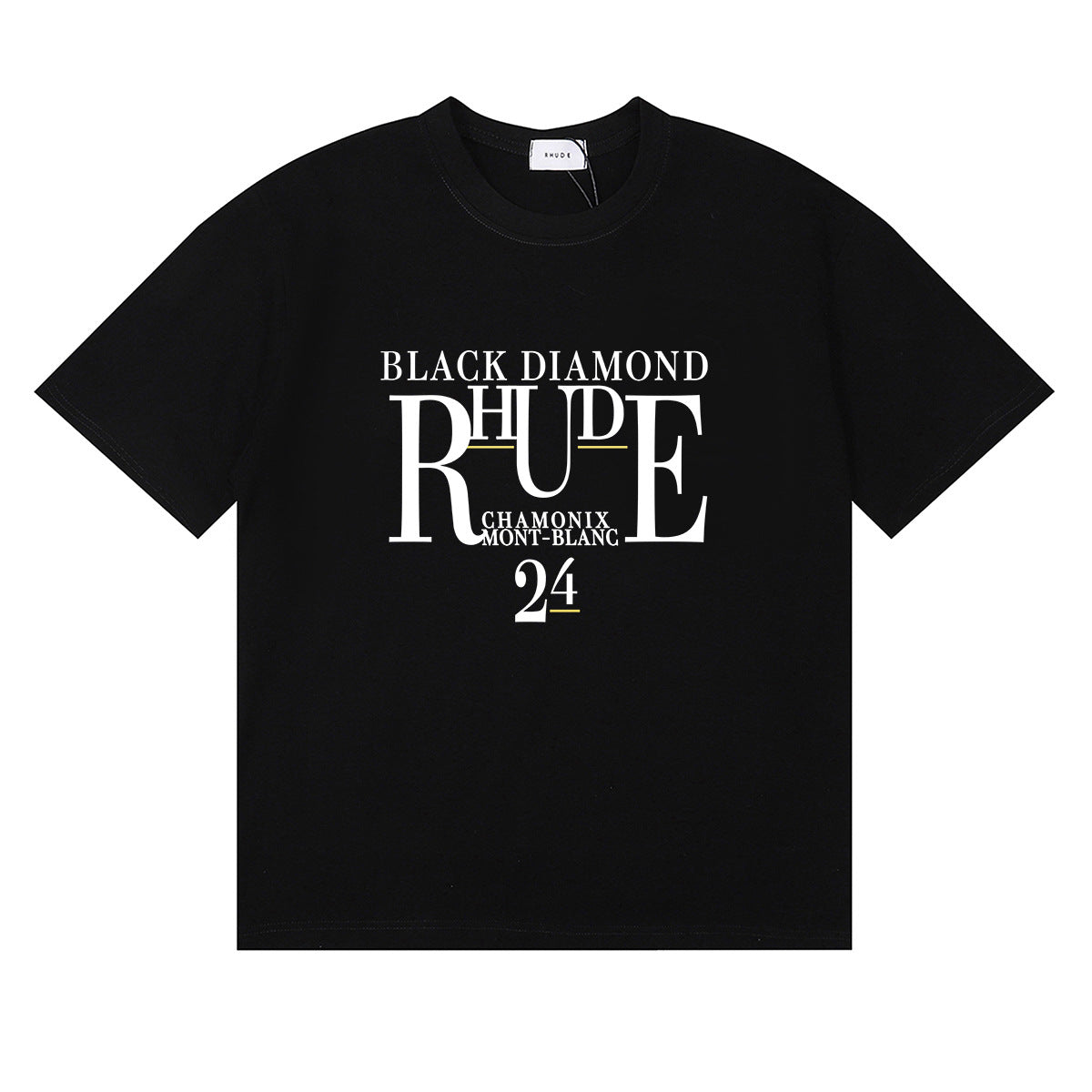 Rhude T Shirt Micro Label Letter Skull Print Short Sleeve T-Shirt