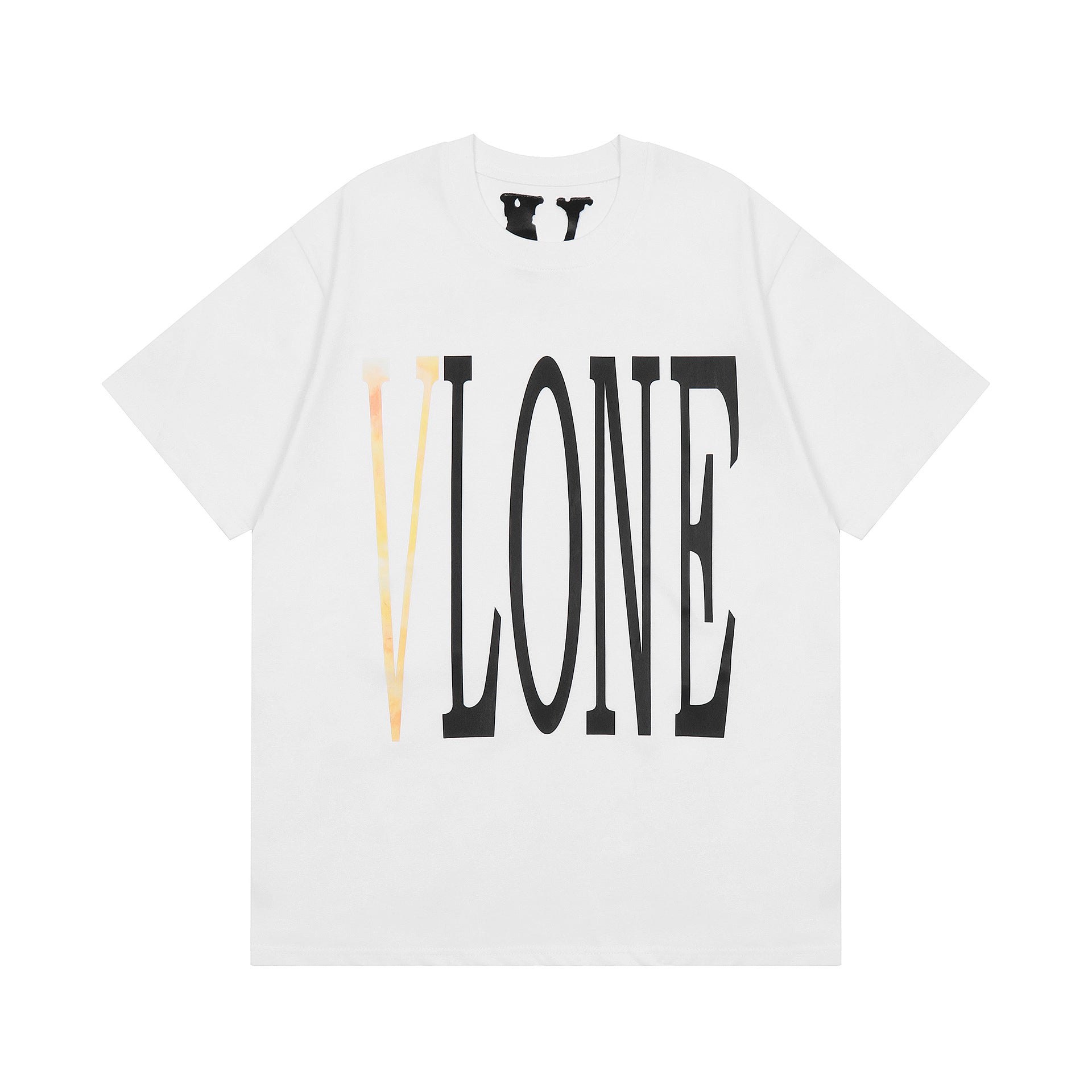 Vlone T Shirt Spring/Summer Pattern Crew Neck Pullover