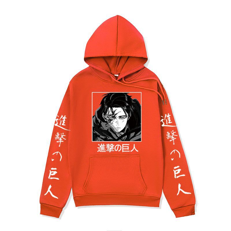 Anime Hoddies Anime Brushed Hoody Autumn and Winter Attack on Titan Series Hoodie Street Jacket Men