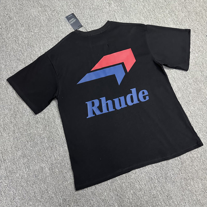 Rhude T Shirt Micro Label Arrow Letter Print Short Sleeve T-Shirt Half Sleeve Shirt