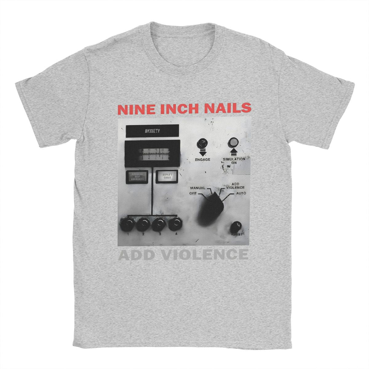 Nine Inch Nails NIN Men's T Shirts Crazy Tees Short Sleeve