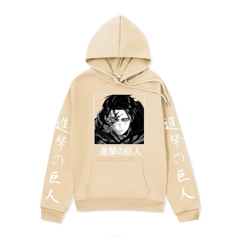 Anime Hoddies Anime Brushed Hoody Autumn and Winter Attack on Titan Series Hoodie Street Jacket Men