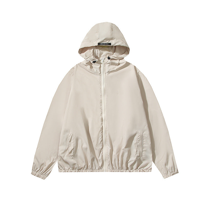 Fog Fear of God Hooded Sun Protection Shirt Casual Sun Protection Clothing Letter Hoodie