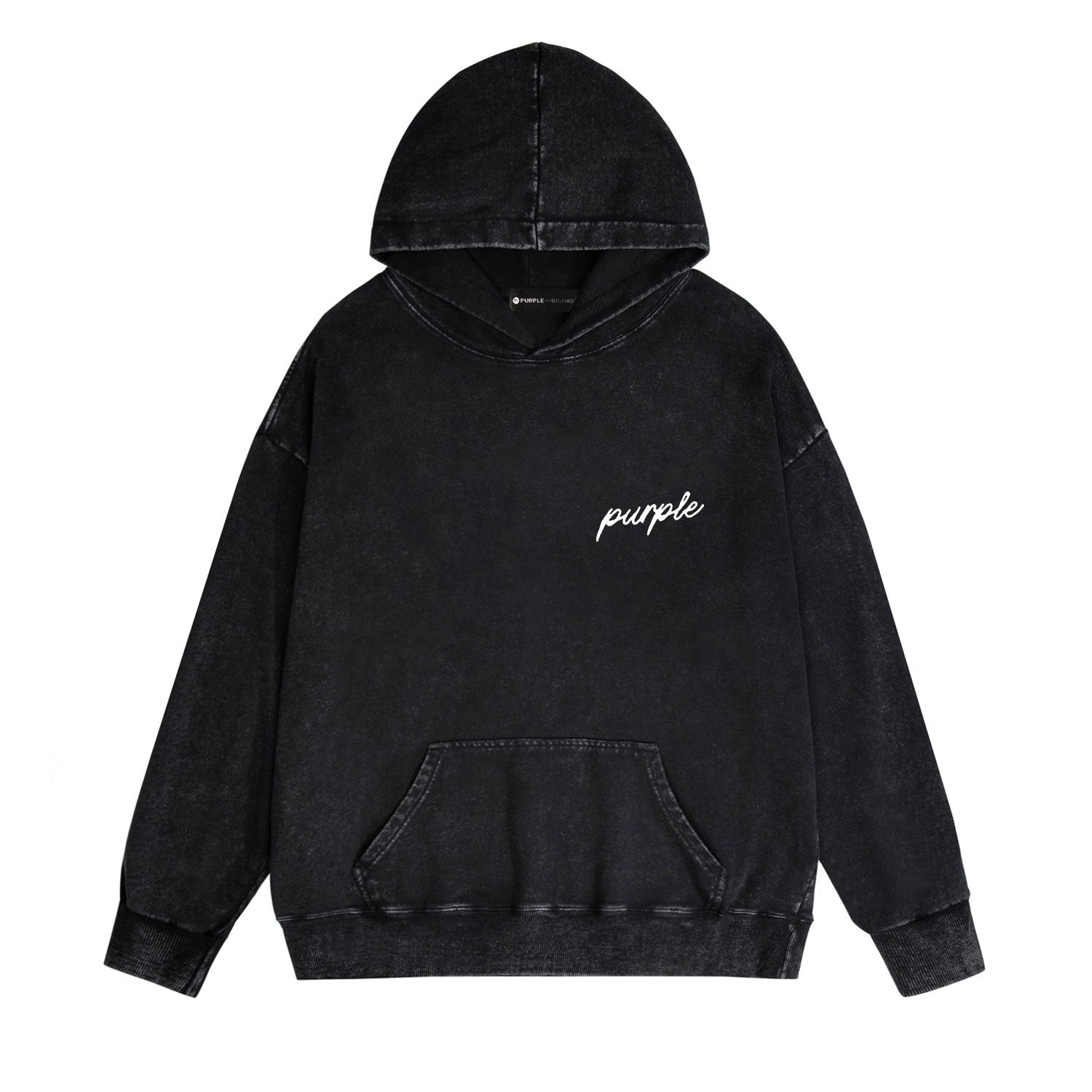 Purple Brand Distressed Hoodie Fashion Old Loose Hooded Sweater