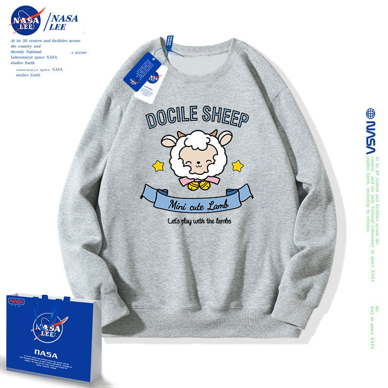 Nasa Children Hoodie Nasa Joint Name Children'S Round Neck Sweater Spring And Autumn Loose
