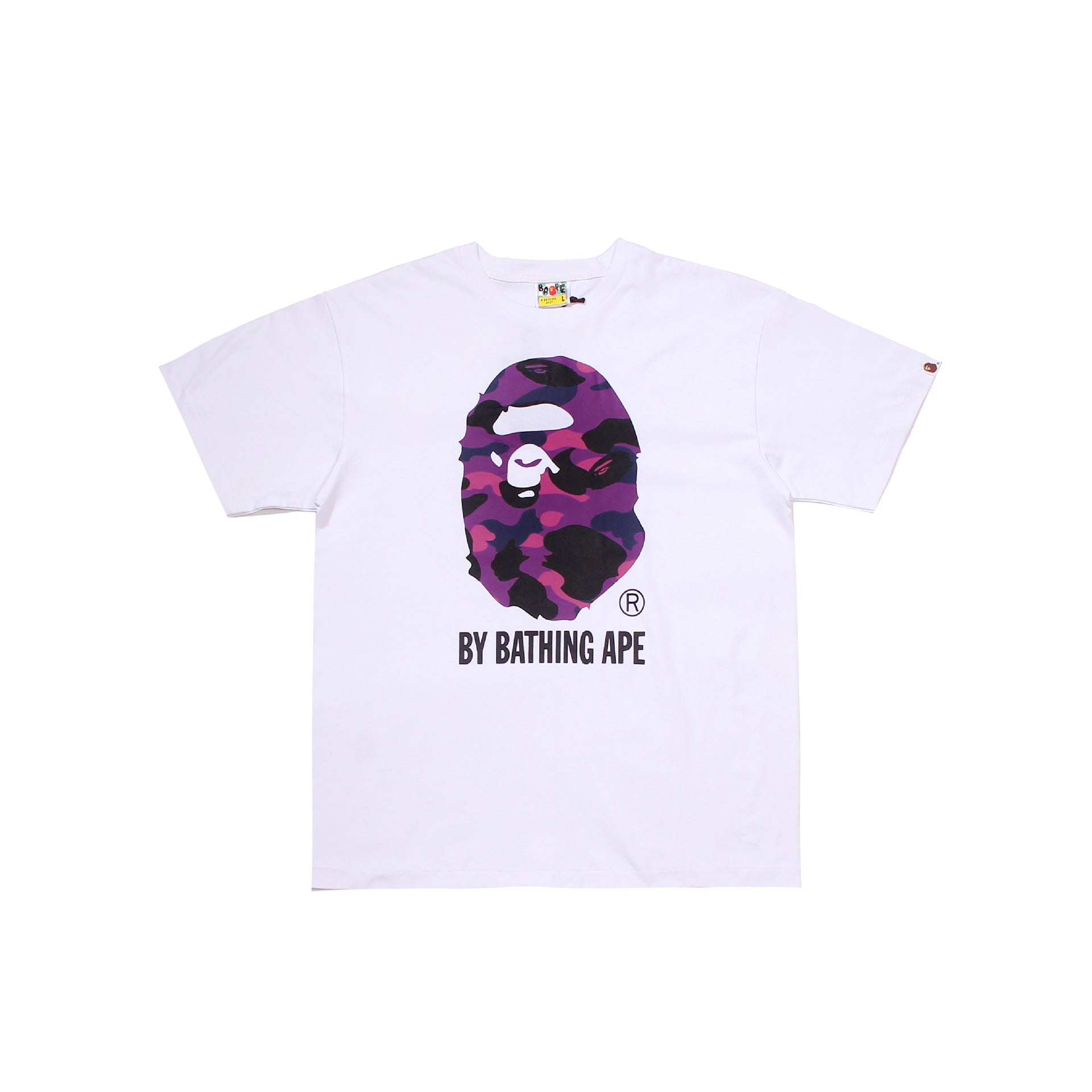 Bape Bearbrick T Shirt Casual Letter Printed Round Neck Short Sleeve