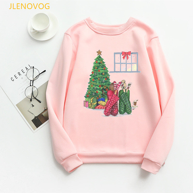 Christmas e and Christmas gifts print hoodies women clothes
