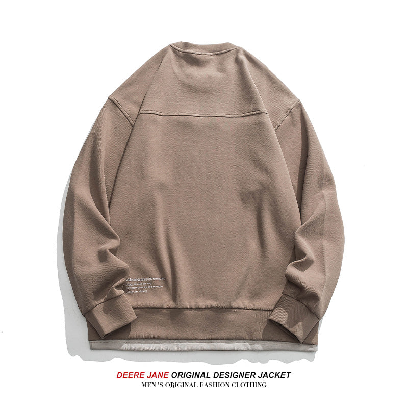 Men Pullover Hoodie Spring Sweater Men Loose Retro Casual