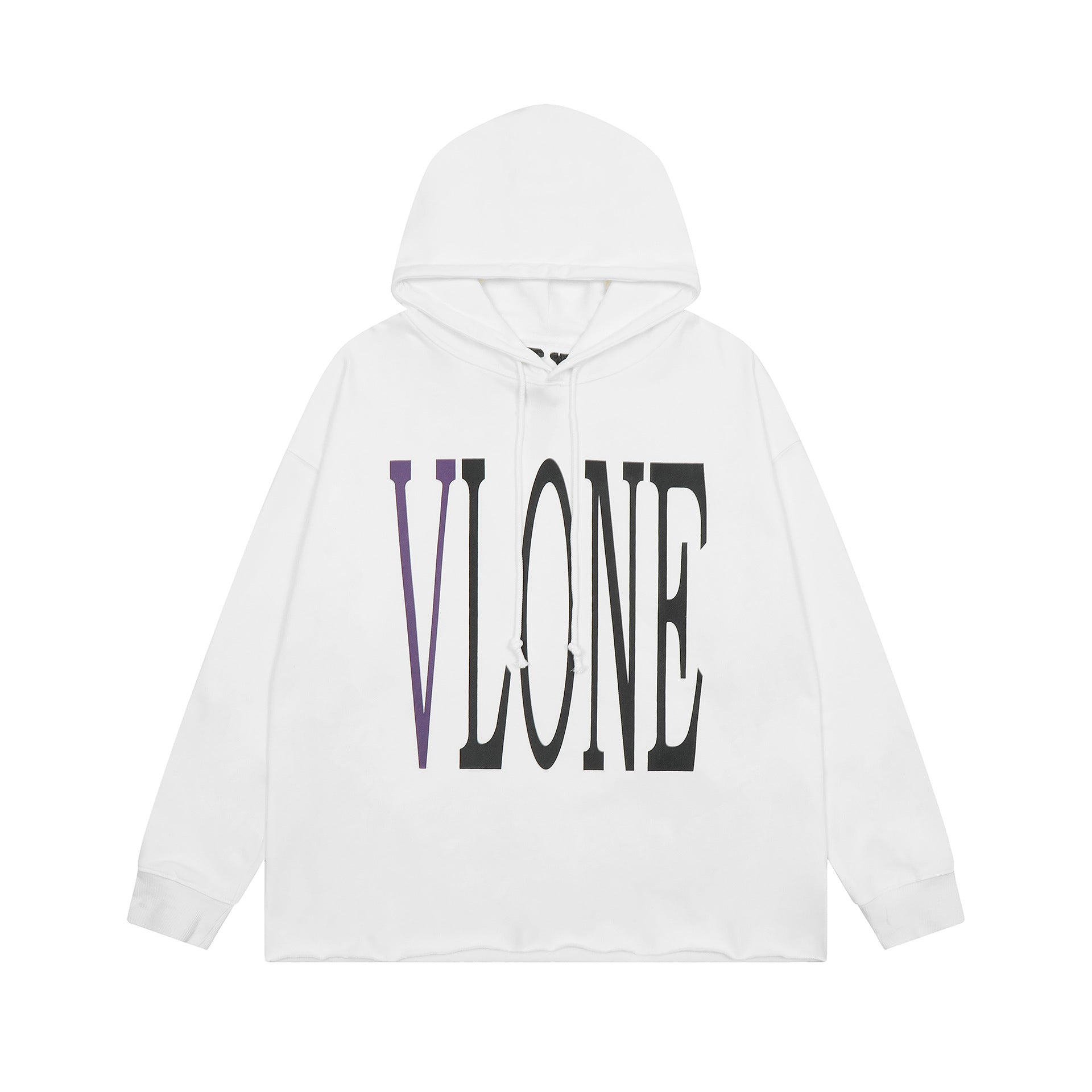 Vlone Hoodie Autumn/Winter Purple Big V Letter Hooded
