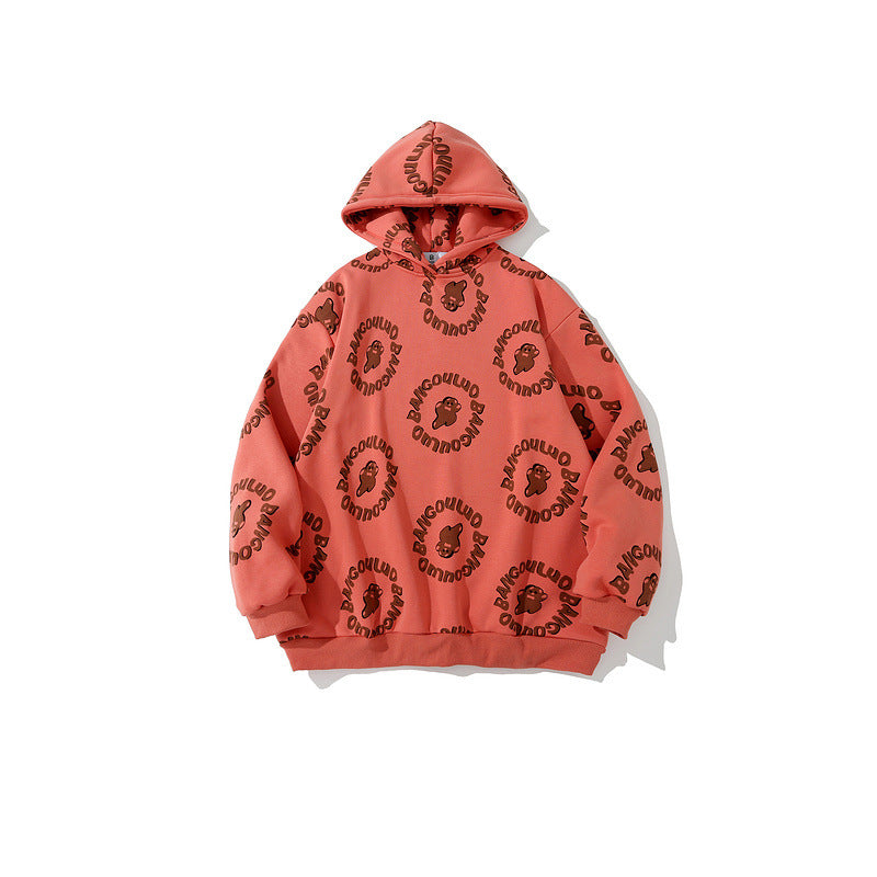 Man Fall Outfits Hoodie Loose Thick Casual Hoodie