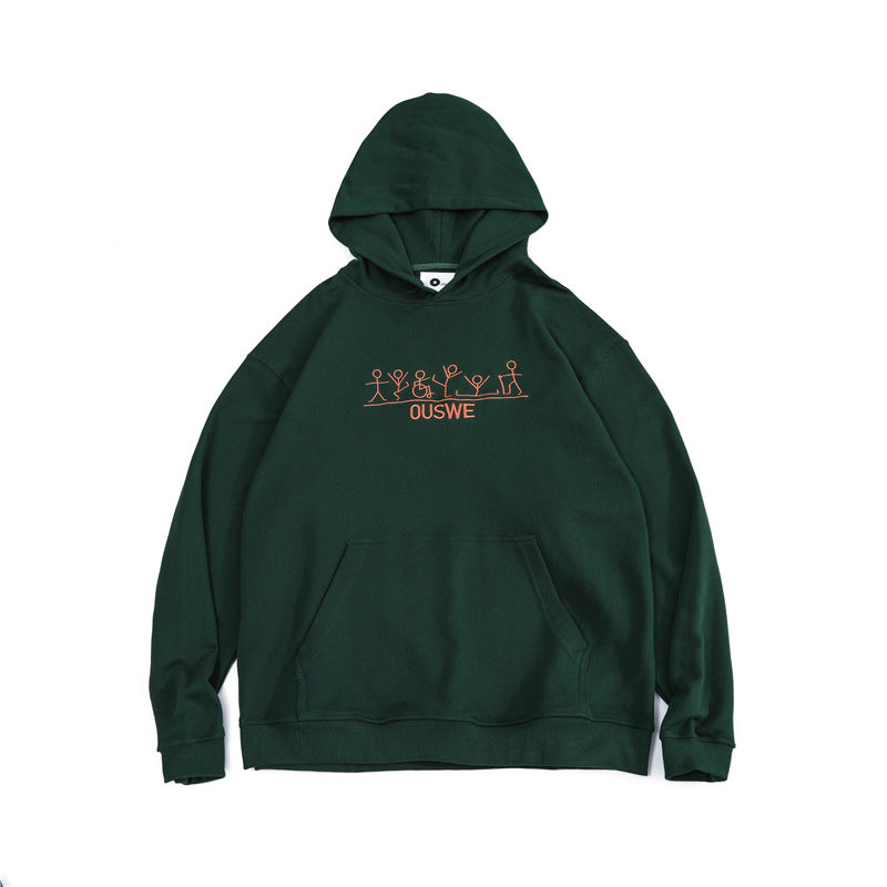 Men's Graphic Hoodies Men's Autumn Sweater Loose Top Men