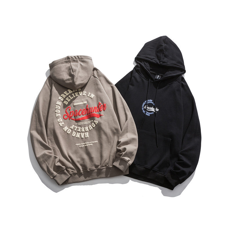 Mens Graphic Hoodies Men's Autumn Clothes Letters Printed Hoodie