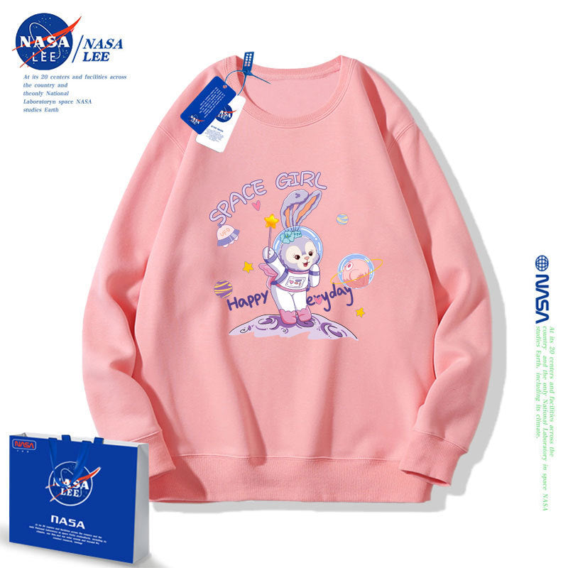 Nasa Children Hoodie Nasa Girls' Round Neck Sweater Spring And Autumn