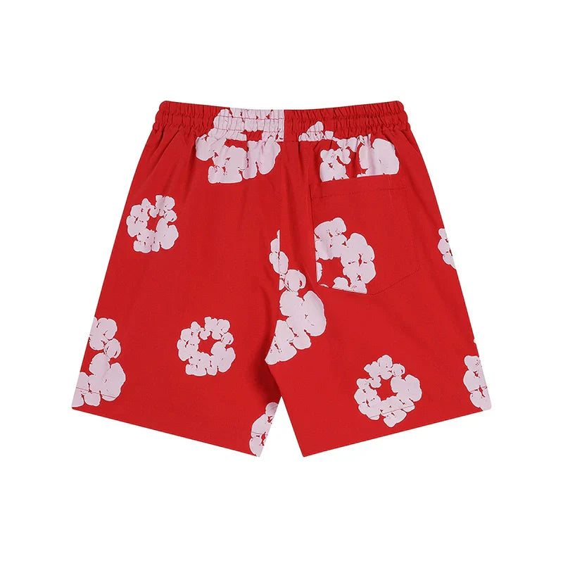 Denim Tears Outfit:T Shirt/Shorts (Separate Purchase Options) Shirt Loose Shorts Men and Women Casual Suit