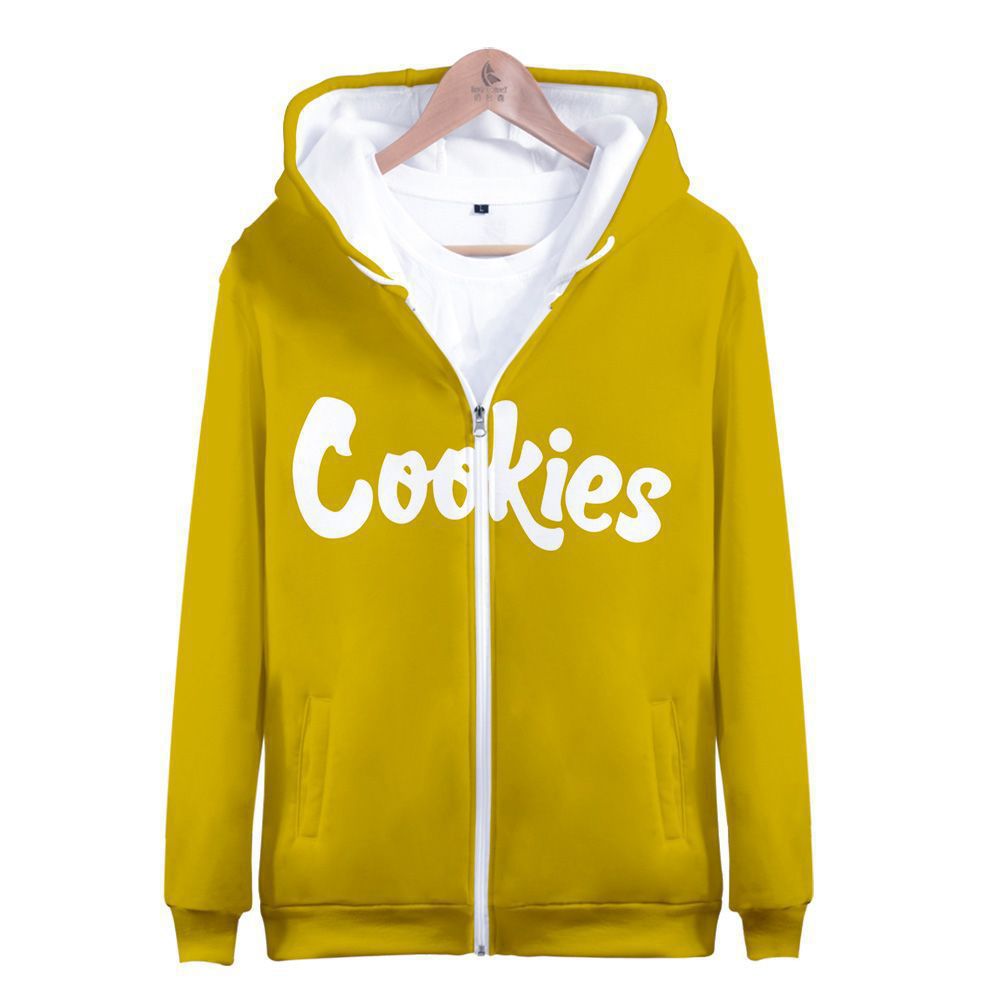 Cookies Hoodie Digital Printing Zipper Sweet Sweater