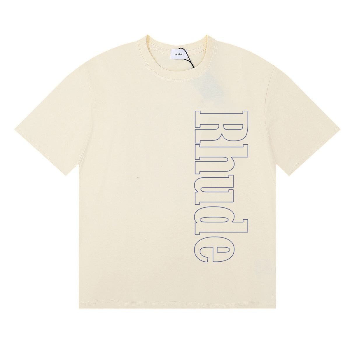 Rhude T Shirt Micro Label Letter Skull Print Short Sleeve T-Shirt