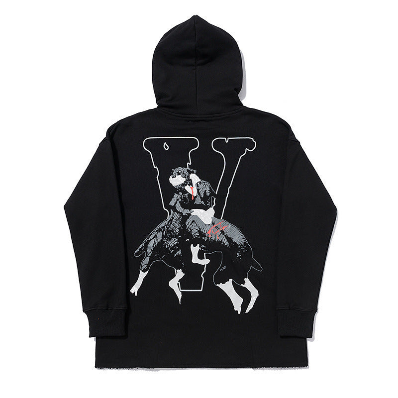 Vlone Hoodie Big V Men And Women Loose Hoodie Coat