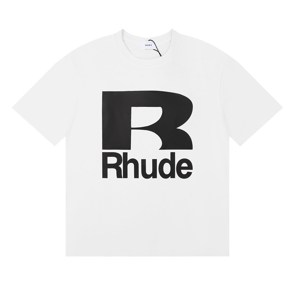 Rhude T Shirt Alphabet Coconut Racing Pattern Short Sleeve T-Shirt