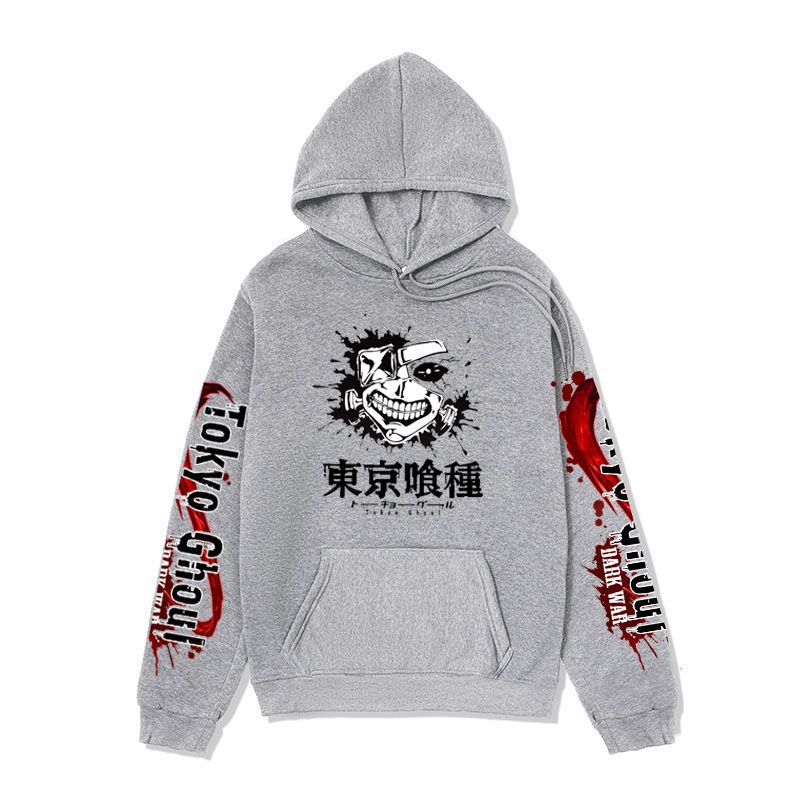 Anime Hoddies Tokyo Ghoul Tokyo Food Print Hoodie Coat