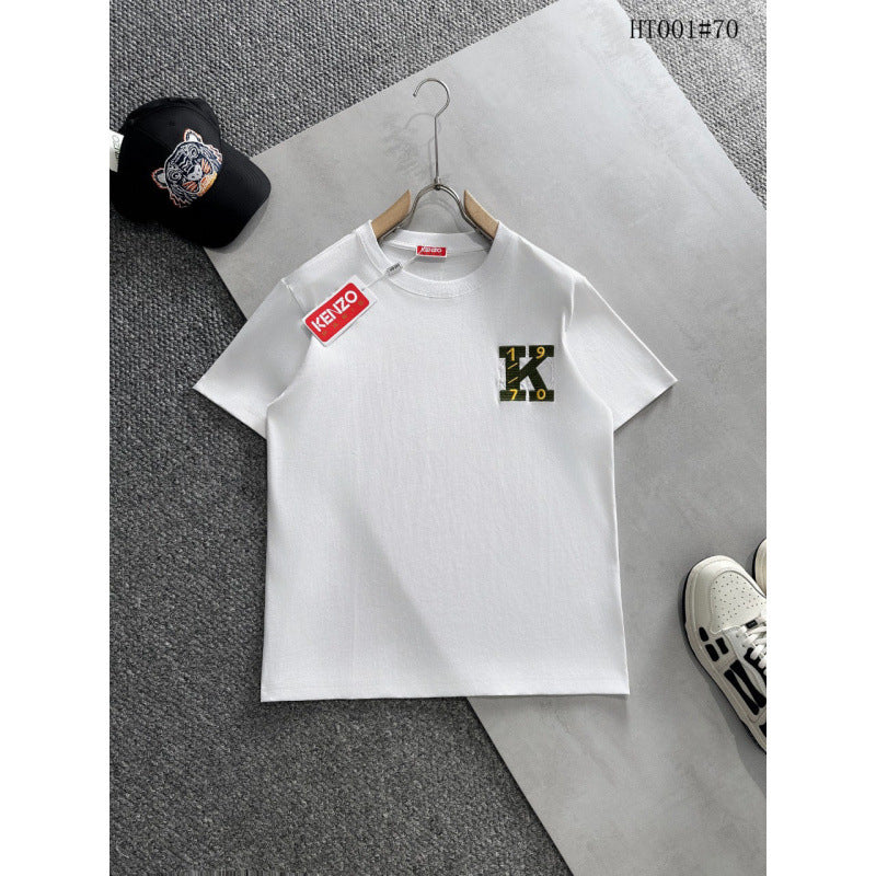 KENZO T Shirt Summer Tiger Head Casual