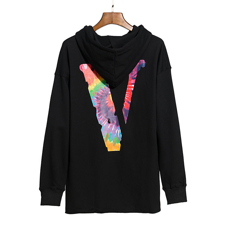 Vlone Hoodie Autumn Letter Loose Men And Women Couple Hooded Sweater