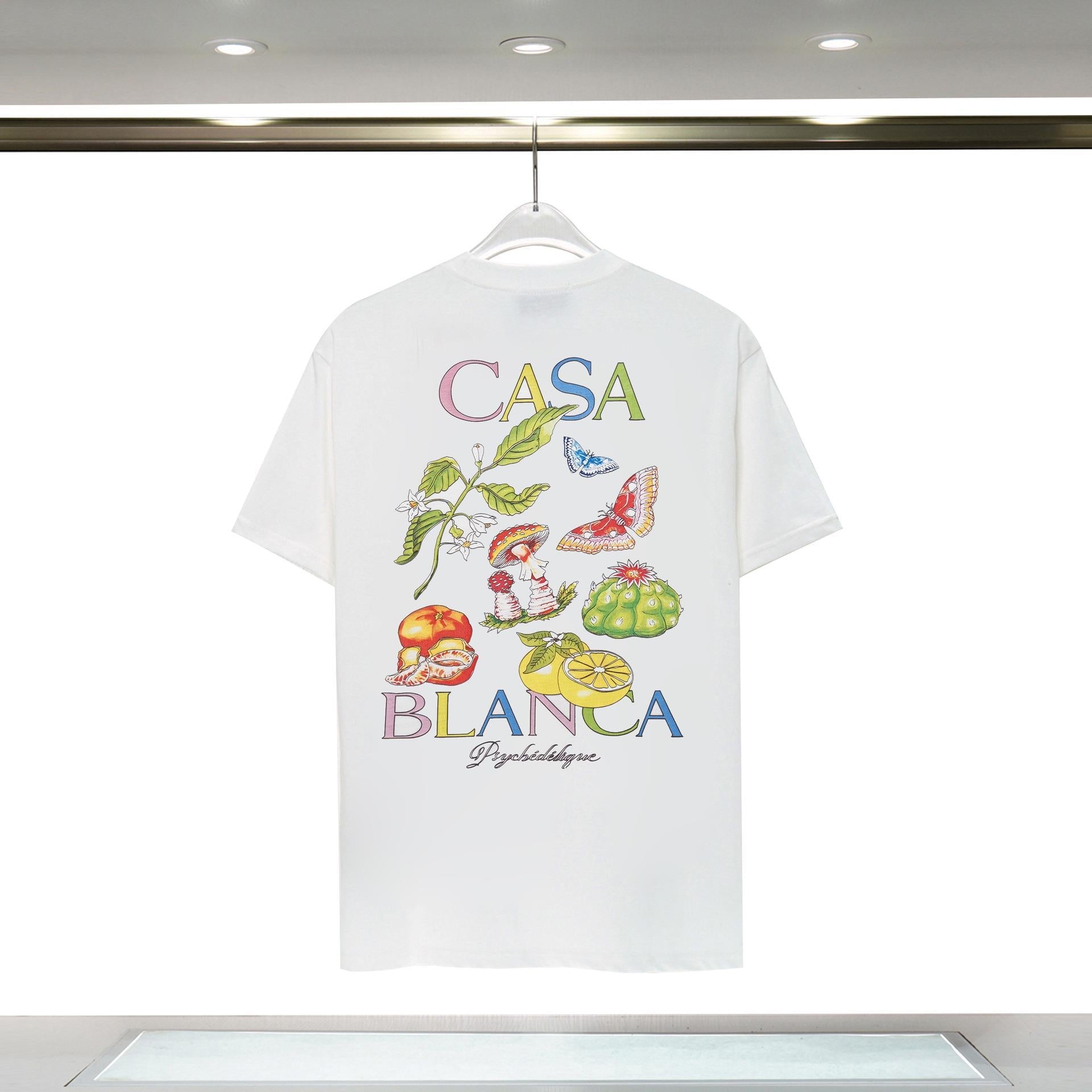 Casablanca T Shirts Fruit Plant Print Loose Tee