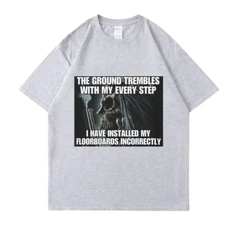 Hard Evil Skeleton Meme T Shirt The Ground mbles with