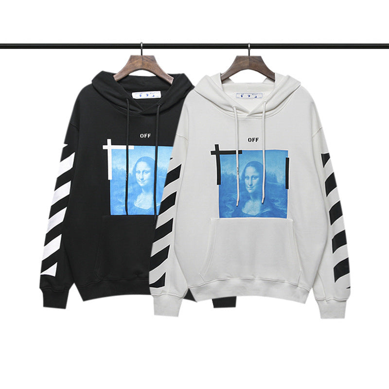 off White Hoodie Autumn and Winter Ow Printed Hoodie Bottoming Shirt