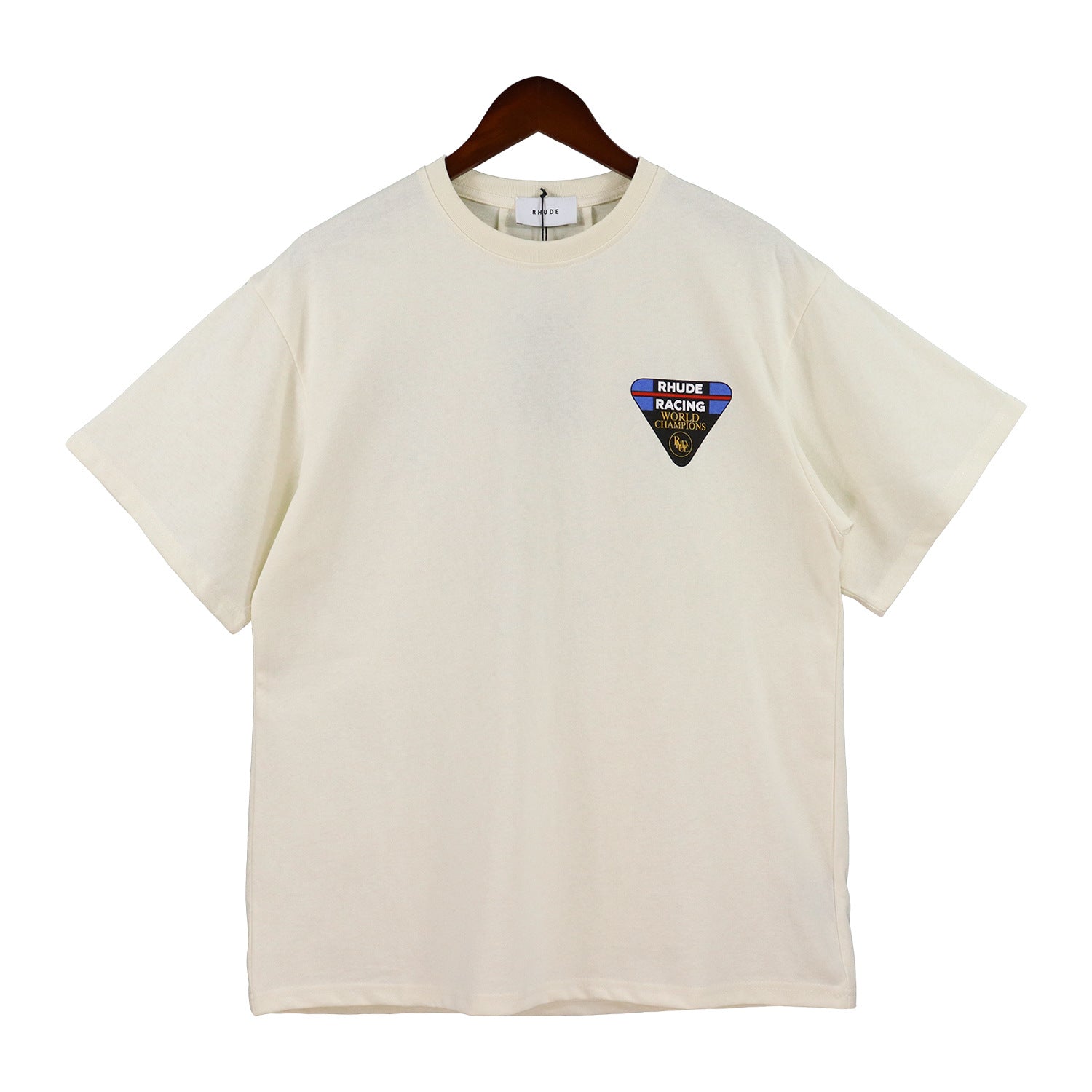 Rhude T Shirt Inverted Triangle Letter Print Short Sleeve T-Shirt