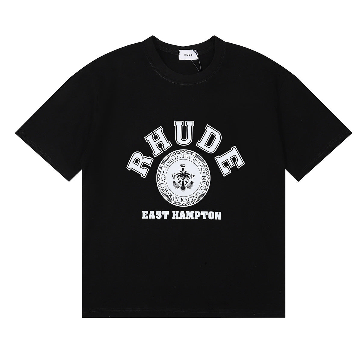 Rhude T Shirt Micro Label Letter Pattern Printed Short Sleeve T-Shirt