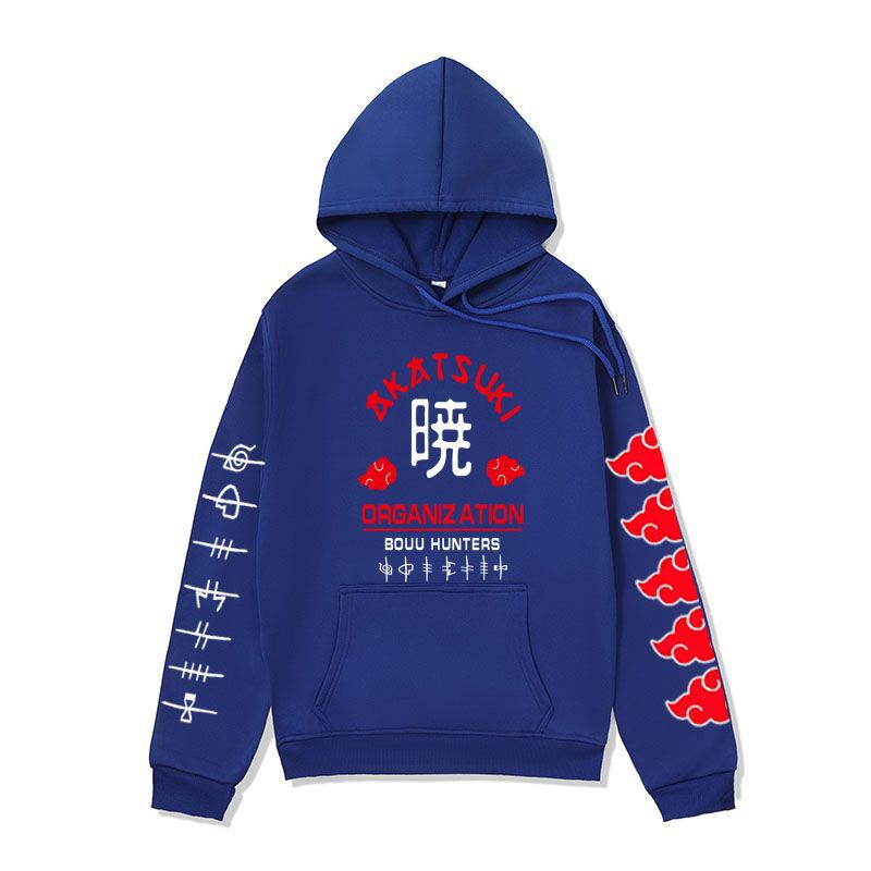 Anime Hoddies Clothing Fire Shadow Tissue Printed Hoodie