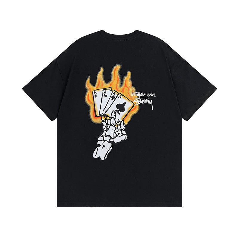 Stussy T Shirts Casual Loose Couple T Shirts