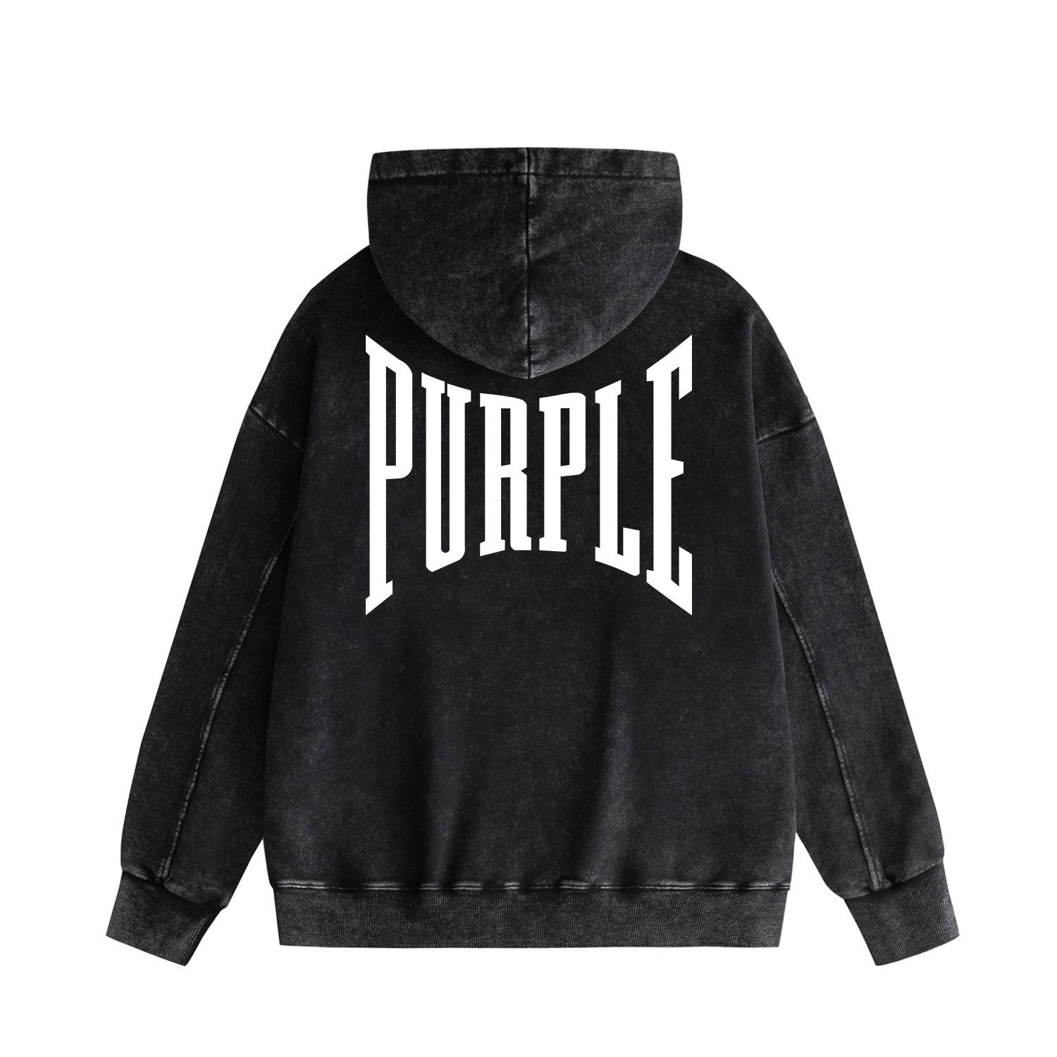 Purple Brand Distressed Hoodie Fashion Old Loose Hooded Sweater