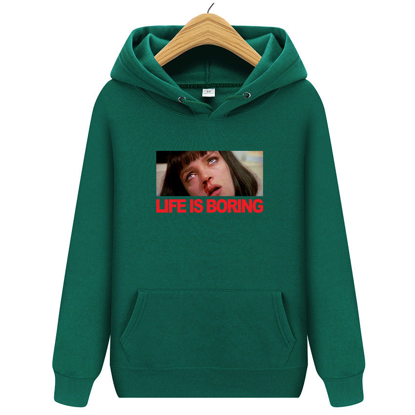Adolescence Sweatshirt Sweatshirt Printing plus Velvet Hoodie