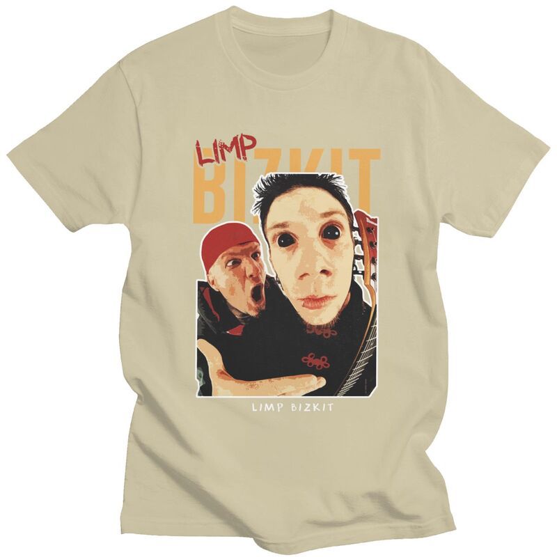 Custom Men's Bizkits Heavy Metal Rap Limp T Shirt Short