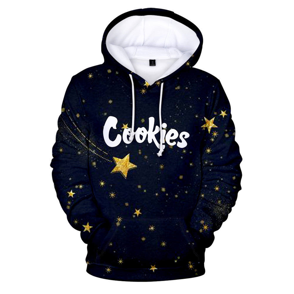 Cookies Hoodie Cookies Starry Sky Digital Printed Hood