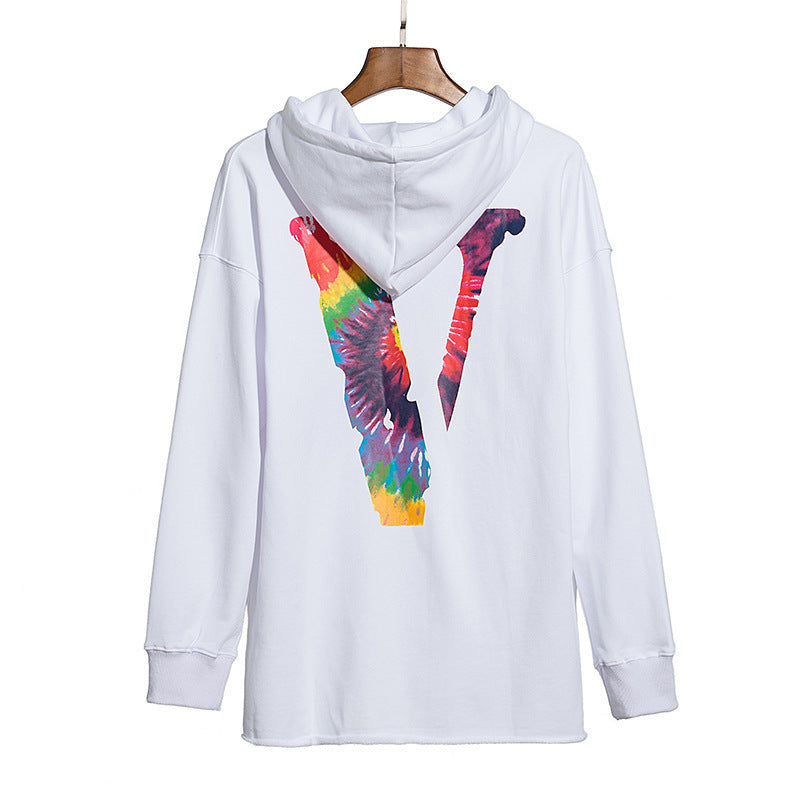 Vlone Hoodie Autumn Letter Loose Men And Women Couple Hooded Sweater