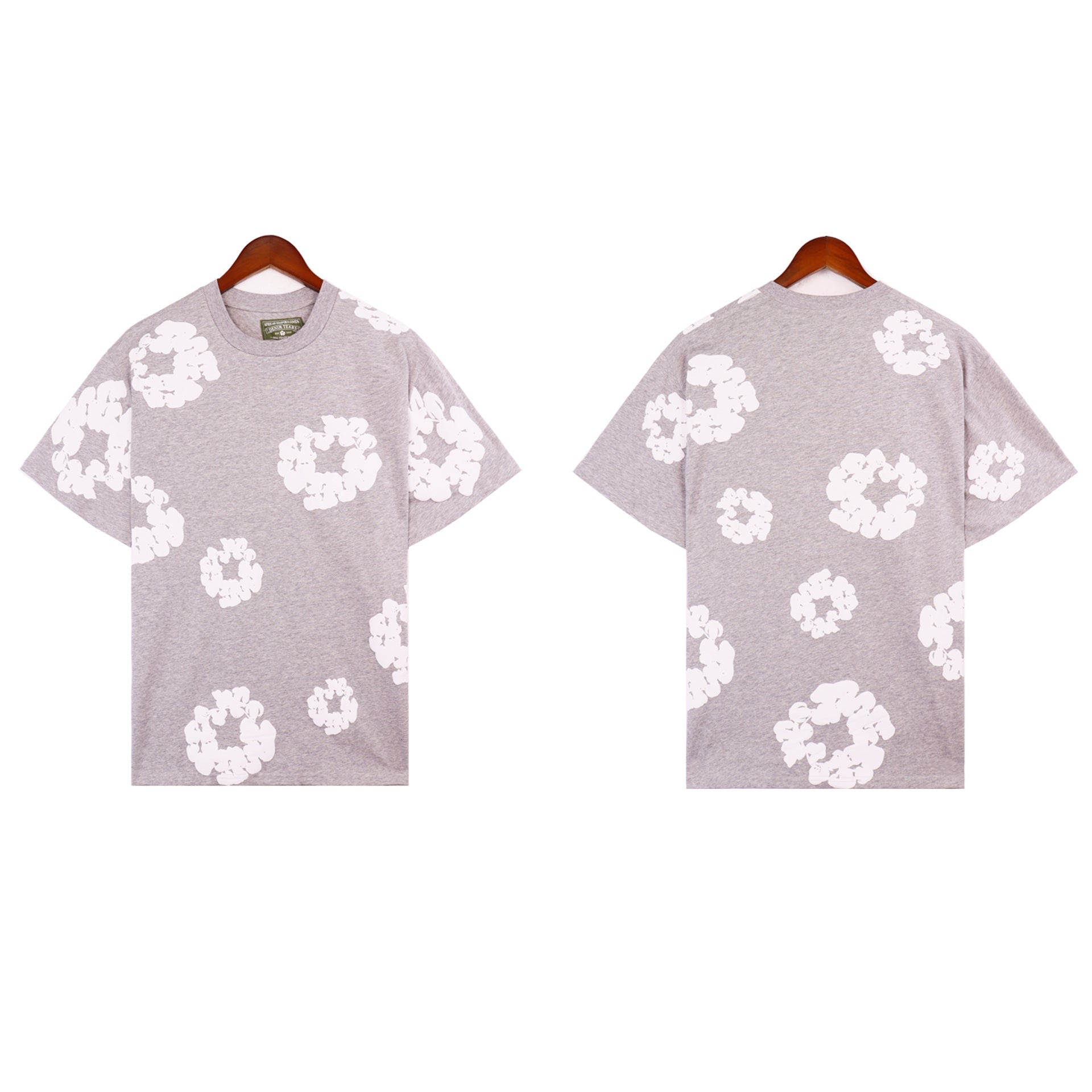 Denim Tears T Shirts Kapok Puff Print Short Sleeve T-shirt